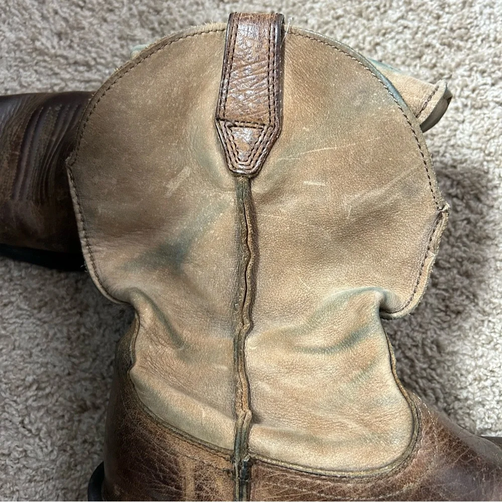 Men’s Brown Ariat Rambler Western Leather Boots Size 10 |A4